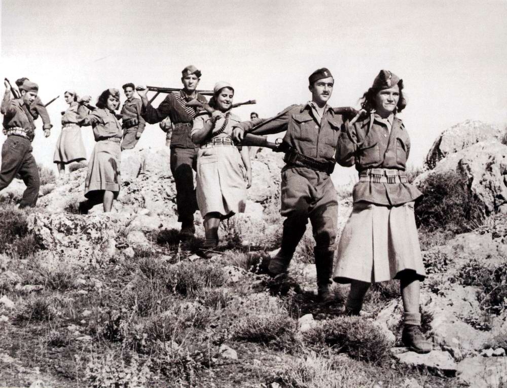 Греческие партизаны - бойцы ЭЛАС