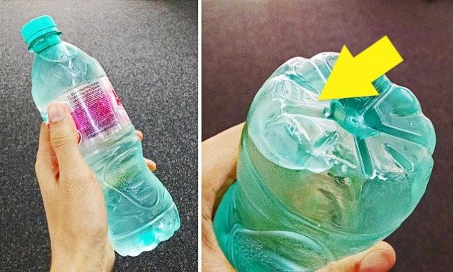 Проверяйте летом донышка пластиковых бутылок с водой!