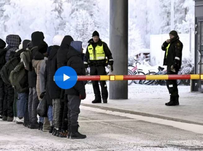 Финляндия оставляет действующим только один пропускной пункт на границе с Россией (видео)