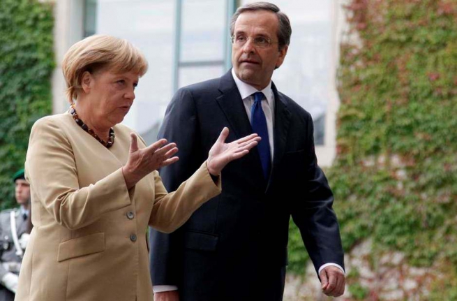 "С пустыми руками" - такова оценка СИРИЗЫ встречи Самараса с Меркель