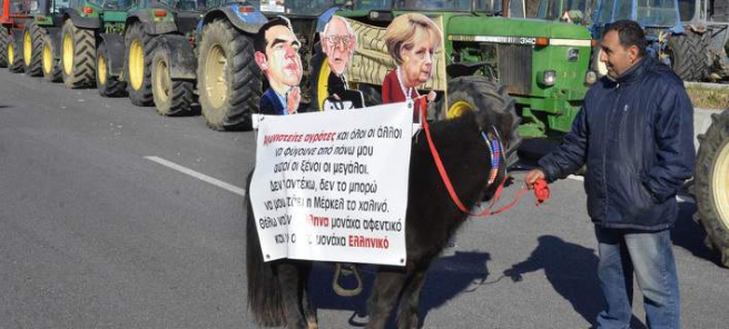 Меркель, Шойбле и Ципрас "пришли" к фермерам…