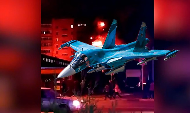 Авиакатастрофа: в российском Ейске военный самолет упал в жилом районе