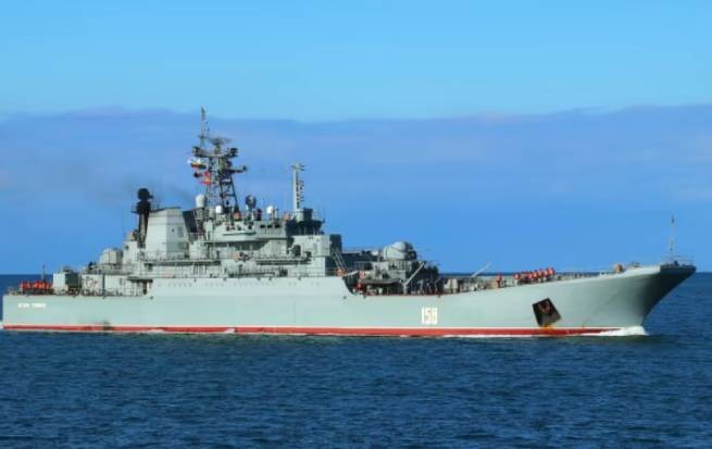 В Крыму потоплен большой десантный корабль «Цезарь Куников» (дополнено, видео ГУР МО)