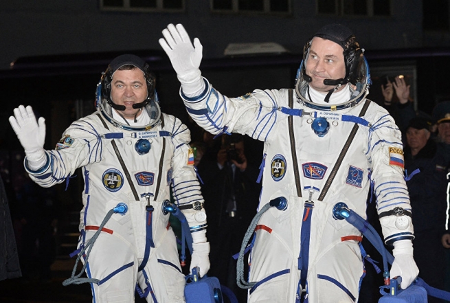 Российские космонавты на Крите