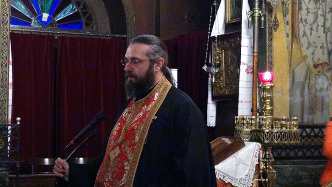 Панихида  в русской церкви  Святой Троицы по убиенным в Одессе  2 мая 2014 года