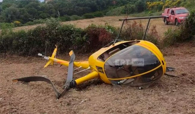 Два человека пострадали при аварийной посадке вертолета на Кефалонье