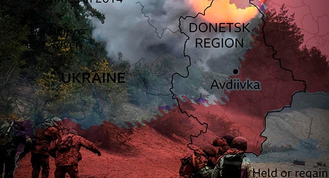 Крупное российское наступление в Авдеевке: они прорвали две из трех линий обороны Украины