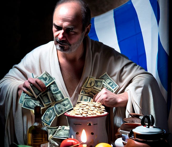 Греки экономят на еде, что бы оплатить счета за электроэнергию