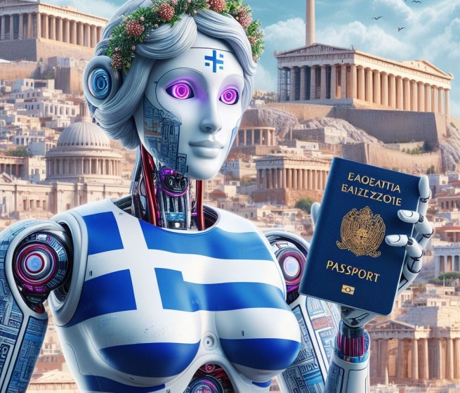 «София» едет в Грецию – первый в мире робот с паспортом примет участие в конференции