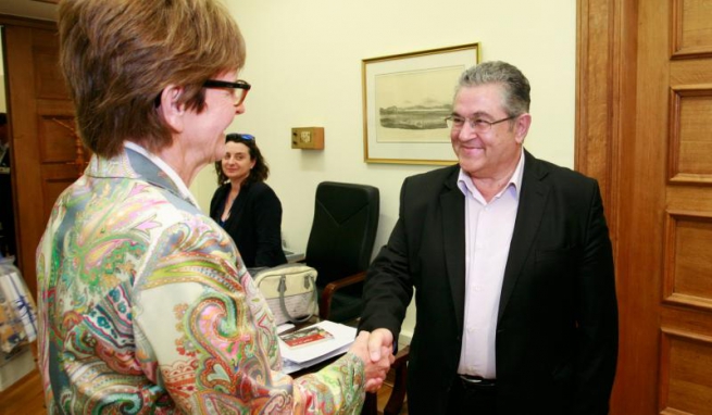 Димитрис Kуцумбас встретился с Президентом Парламентской ассамблеи Совета Европы (ПАСЕ) Анной Брассер