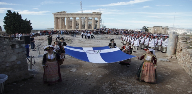 12 октября в Афинах отметили 71-ю годовщину освобождения от фашисткой Германии