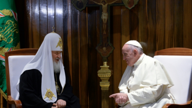 Историческая встреча глав Русской православной церкви и Ватикана