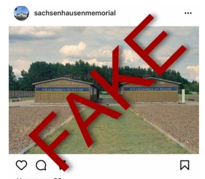 Фейковый Instagram-пост разместил информацию о намерении Германии разместить украинцев в бывшем концлагере