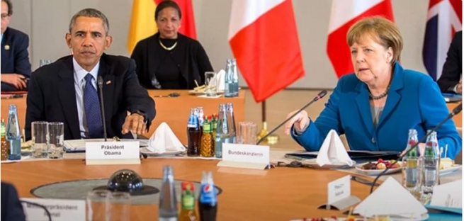 Обама в Германии ратует за облегчение долга Греции
