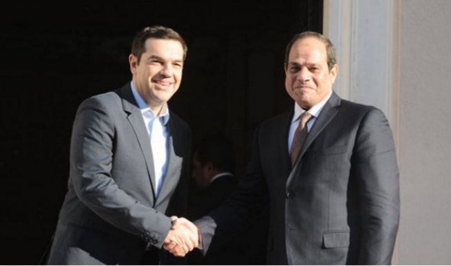 Ципрас встретился с президентом Египта