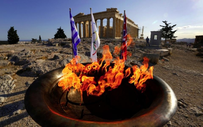 Афины: центр перекроют для церемонии передачи Олимпийского огня