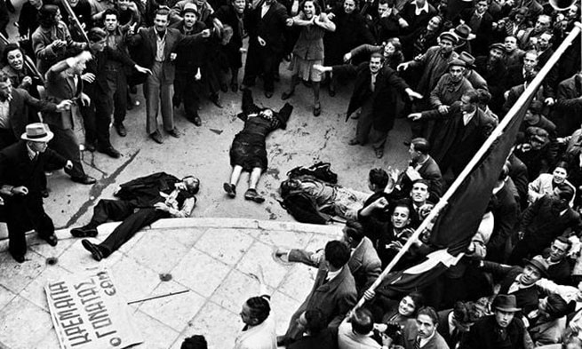 Расстрел демонстрации 3 декабря 1944 года