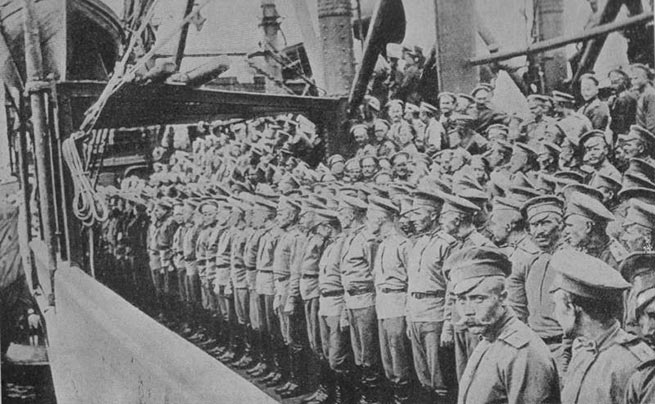 Находящиеся в Салониках 2-я и 4-я Особые пехотные бригады попали на фронт летом 1916 г. 