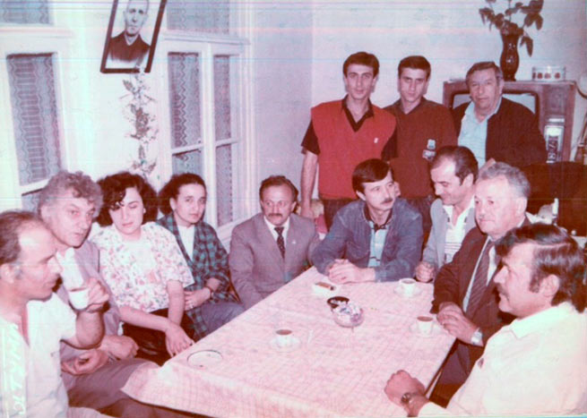 Встреча Секции по работе с Греческой молодежью с активистами греческого движения, Батуми, 80-е годы.