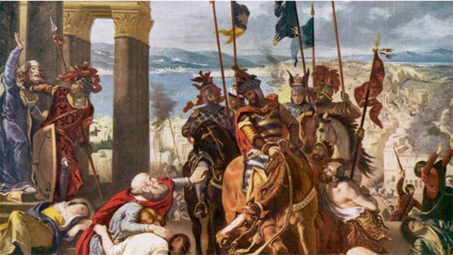 Э.Делакруа. Взятие Константинополя крестоносцами