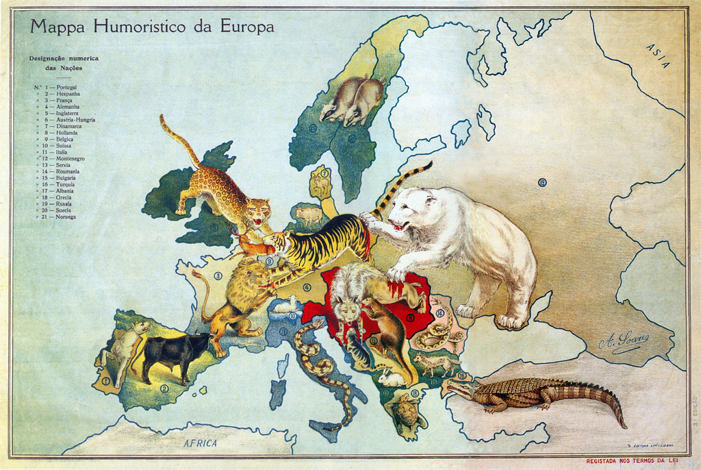 Противоборствующие силы накануне  Первой мировой войны в Европе.