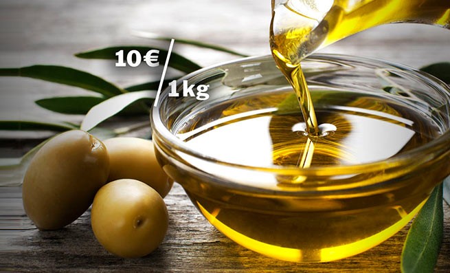 Цена на оливковое масло вырастет до 10 евро за килограмм