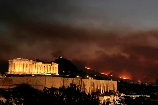 Греция: халатность - основная причина пожаров