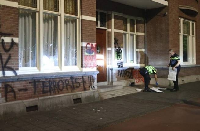 Нападение на посольство Белоруссии в Нидерландах