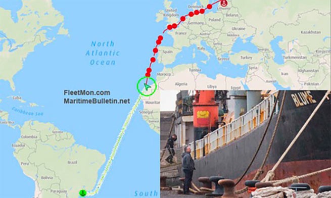 На Тенерифе арестовано греческое судно с тремя тоннами кокаина на борту