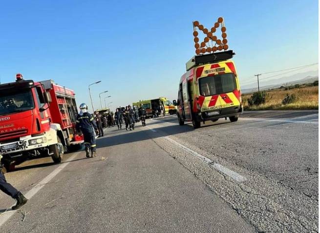 Серьезное ДТП с автобусом из Сербии в Греции - четверо погибших, 49 травмированных (видео)