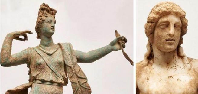 В Греции на острове Крит найдены уникальные скульптуры античных богов