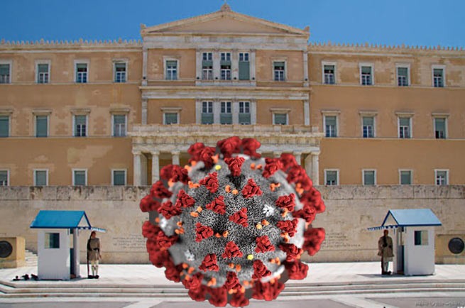 Парламент Греции принимает меры для предотвращения распространения коронавируса