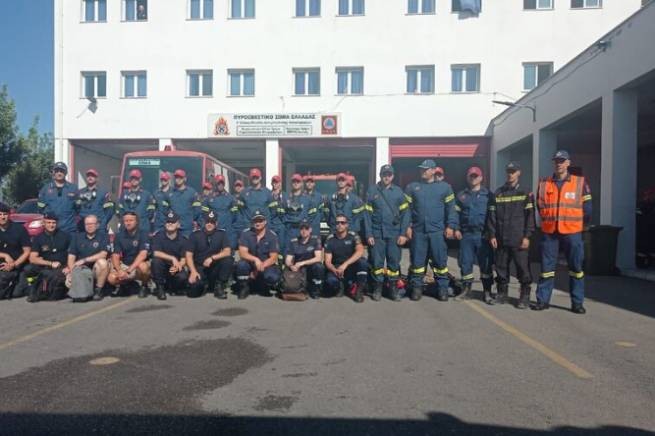 Europäische Hilfe bei der Brandbekämpfung in Griechenland