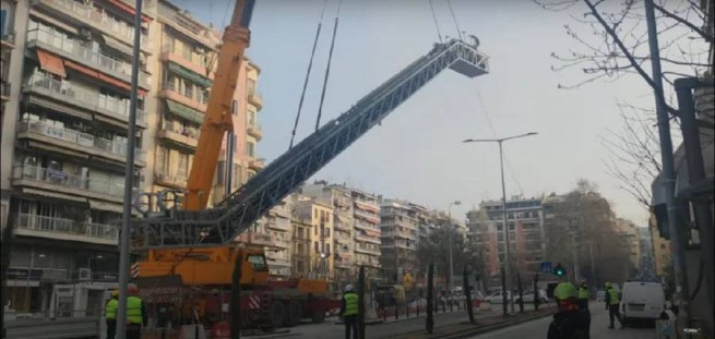 Метро в Салониках: эскалаторы на станции ​​«Агия София»