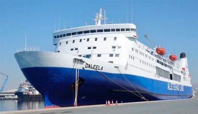 Прошлым летом обновленное судно Daleela курсировало по паромному маршруту Кипр- Греция . Предоставлено: Scandro Holding Ltd.