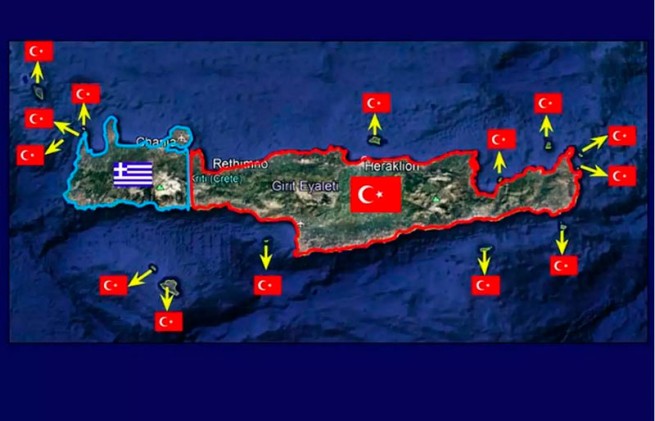 Территориальные претензии: три из четырех регионов Крита принадлежат Турции