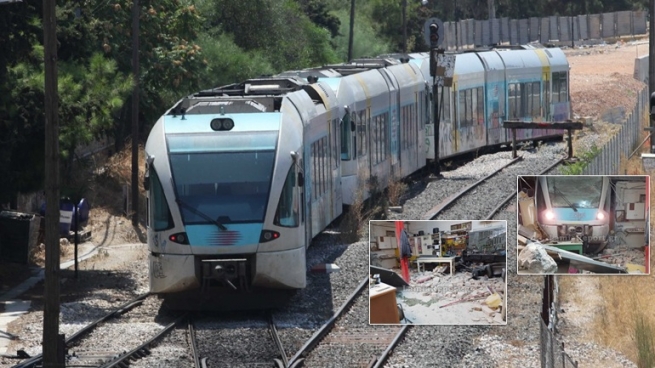 Сошел с рельсов пригородный поезд в Центральной Греции