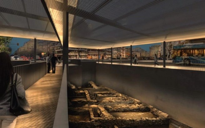 Салоники: "археологическим музеем" станут станции метро Венизелу, Агия София