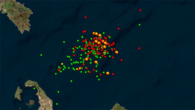 Главный сейсмолог Греции: «Более 380 землетрясений между Тирой и Аморгосом»