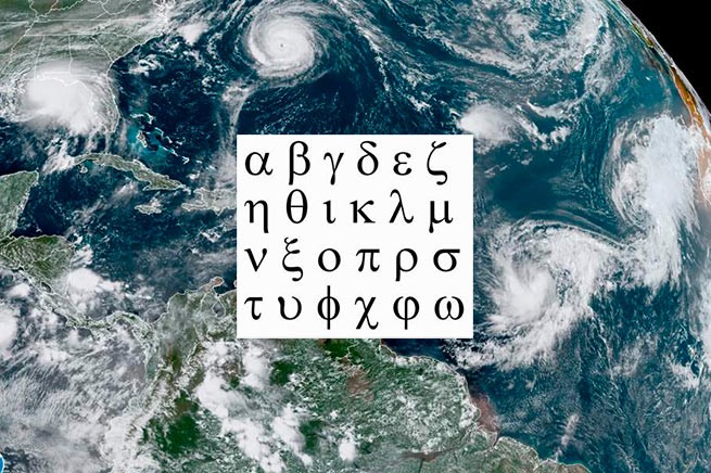 Ураганы в Атлантике в этом году будут называть греческими буквами