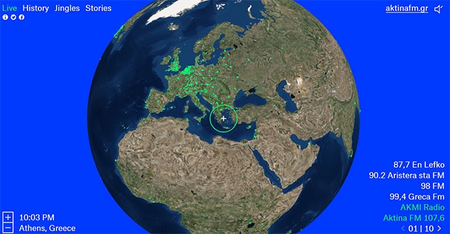 Radio Garden: радиостанции на карте мира…