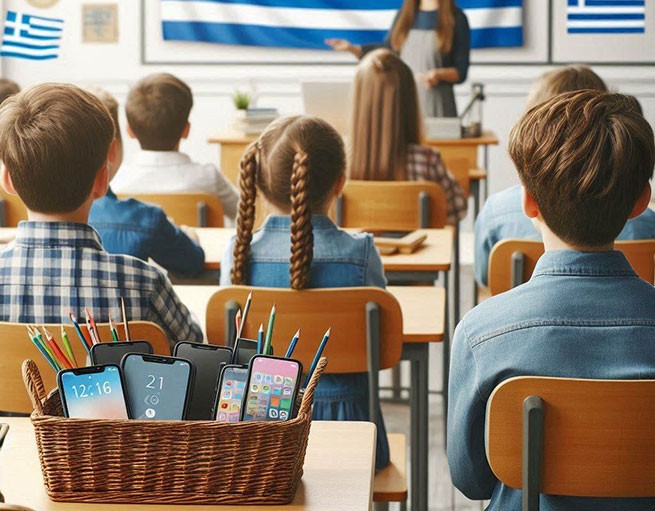 Grecia: No más teléfonos móviles en las escuelas