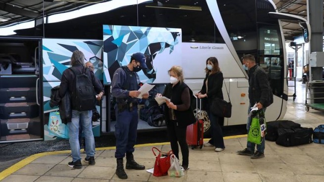 ΚΤΕΛ: штрафы пассажирам, у которых нет сертификата с отрицательным результатом теста на ковид