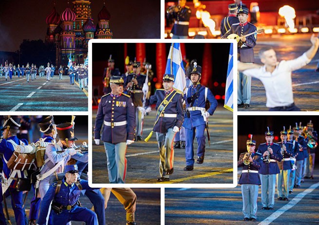 Военный оркестр ВС Греции «Тесей» выступил на Красной площади