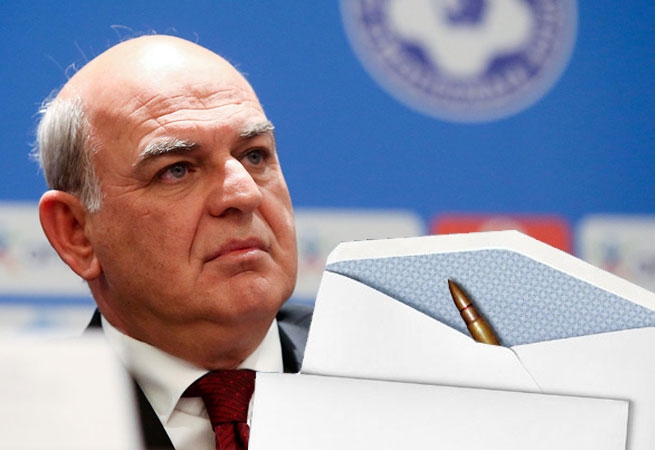 Пулю в конверте получил руководитель федерации футбола Греции