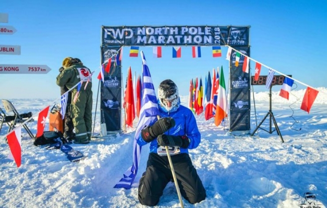 Грек стал победителем марафона на Северном полюсе