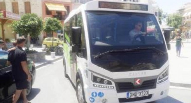 На улицах Ретимно, появился первый электроавтобус