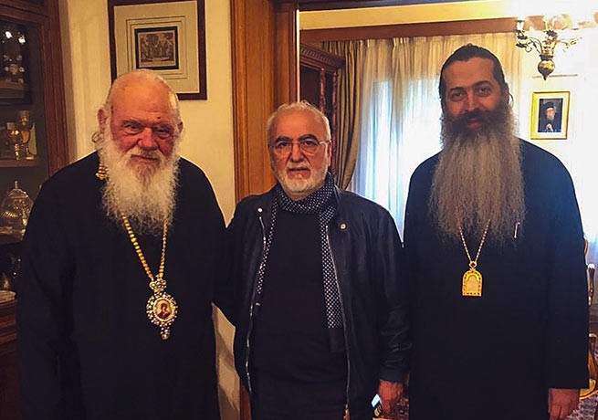 Иван Саввиди встретился с Архиепископом Афинским и всея Эллады Иеронимом II