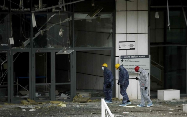 Взрыв бомбы в Апелляционном суде Греции