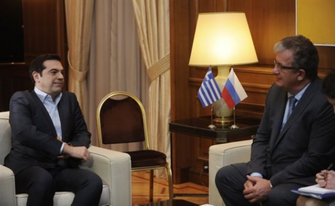 Премьер Греции встретился с вице-премьером России Сергеем Приходько
